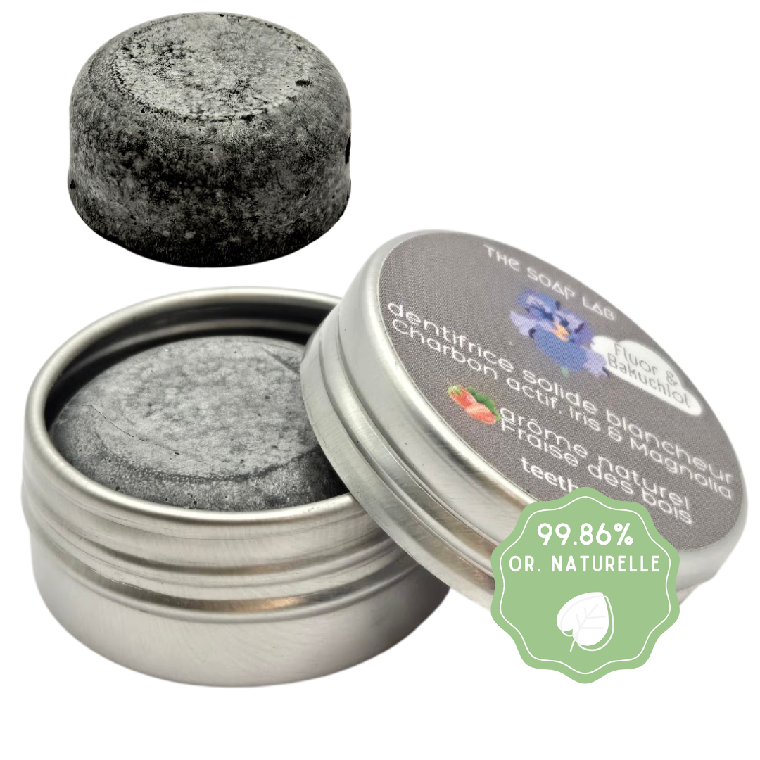 dentifrice solide blancheur au charbon actif