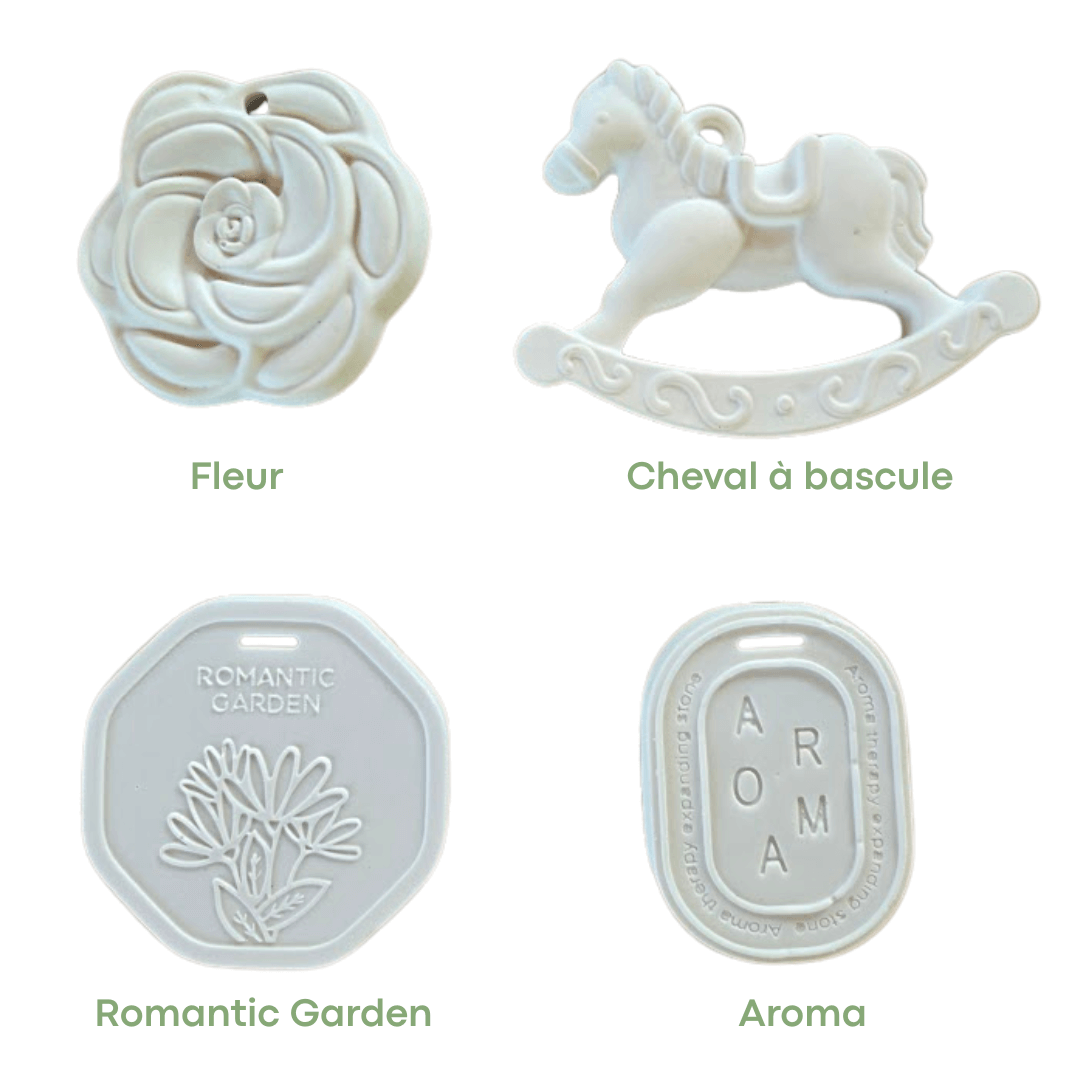 Galet plâtre diffuseur de parfum, choix des formes disponibles - The Soap Lab
